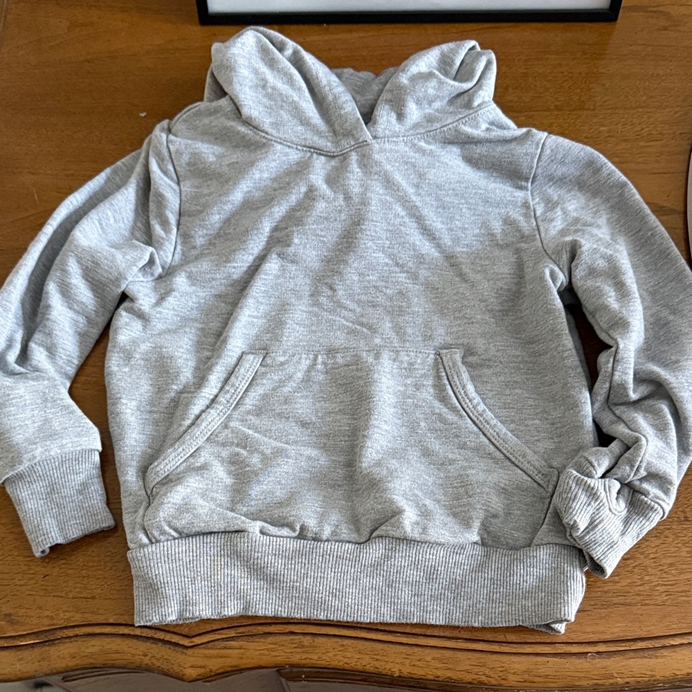 Little sleepies Gray Hoodie with Front Pockets and thumb holes